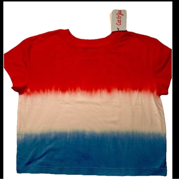 Cat & Jack Other - Cat & Jack Red Blue White Tie-Dye T-shirt short sleeve kids sizes choose size👇